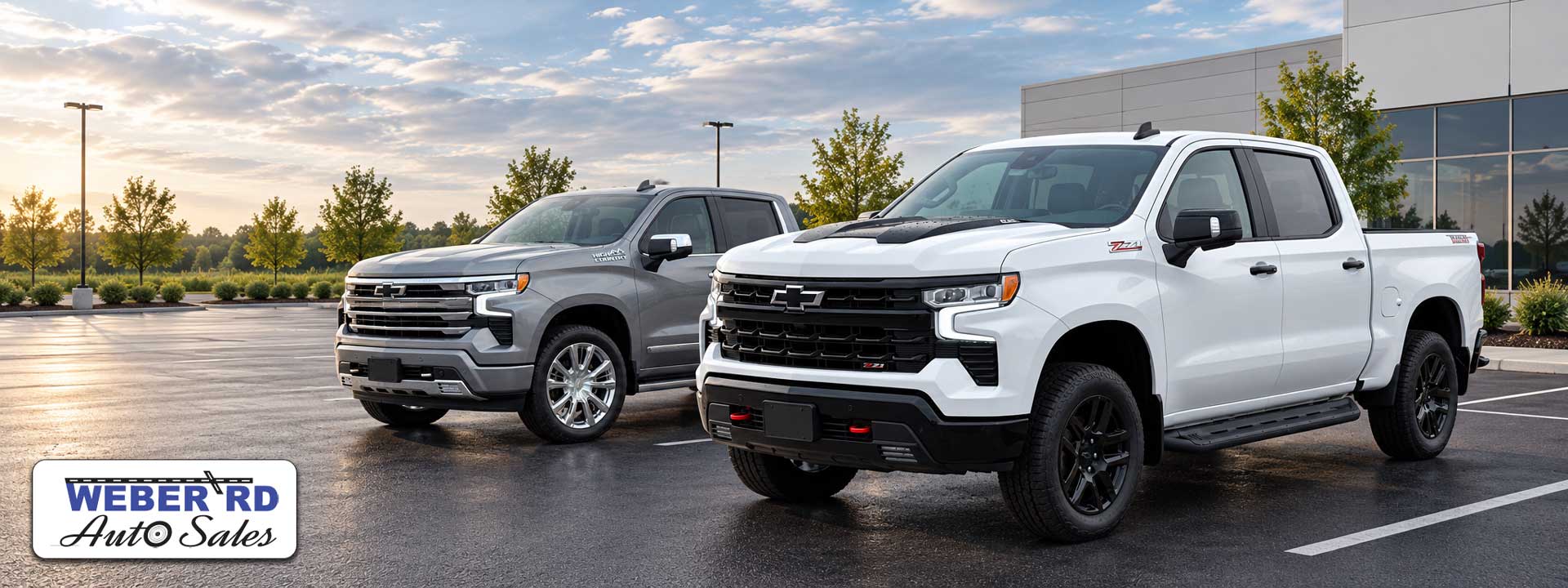 Chevrolet Silverado trucks at Weber Road Auto Sales